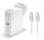 Alogic 60W USB-C Wall/Laptop Charger w. Power Delivery - 2m, WhiteIncludes AU, EU, UK, US Plugs