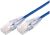 Techtronic 0.3M Slim CAT6 UTP Patch Cable LSZH in Blue (Low Smoke Zero Halogen)