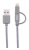STM Elite Series 2-in-1 sync Charge Cable - 1m - Grey