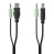 Belkin USB A/B + Audio Combo Cable - 3.5mm