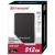 TrakMate 512GB ESD400 Portable Solid State Drive - Black 410MB/s Read, 380MB/s Write, USB3.0