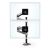 Ergotron 45-549-026 LX Dual Stacking Arm, Tall Pole - Black Acents, Polished - For Monitors up to 13