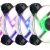 In-Win Polaris RGB Case Fan - Single Pack 120x120x25mm, Sleeve Bearing, 500~1280RPM, 43.31CFM, 20.2dBA, Transparent Frame