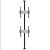 Atdec ADMS-1X2-50-300-CF 1x2 Floor To Ceiling Pole Mount - For 37