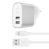 Belkin BoostCharge Home Charger + Lightning to USB-A Cable - 2-Port, 24W, 4.8A