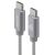 Alogic USB 2.0 USB-C to USB-C Cable - Charge & Sync - Male to Male - Prime Series - 2m - Space Grey