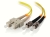 Alogic SC-ST Single Mode Duplex LSZH Fibre Cable - 09/125 OS1 - 1M