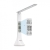 Simplecom EL610 LED Mini Desk Lamp Rechargeable w. Digital Clock