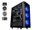 ThermalTake Versa J25 Tempered Glass RGB Edition Mid-Tower Chassis - No PSU, Black 3.5