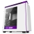 NZXT H440 Midi-Tower Case - No PSU, Matte White/Purple USB3.0(2), USB2.0(2), Audio/Mic, 120mm Fan(3), SECC Steel, ABS Plastic, Mini-ITX, MicroATX, ATX