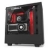 NZXT NZT-CA-H500W-BR Compact Mid-Tower w. Lighting & Fan Control - No PSU, Black & Red USB3.1(2), Audio(1), 120mm(2), Steel, mATX