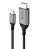Alogic Ultra USB-C (Male) to HDMI (Male) Cable 4K@ 60Hz, Space Grey - 1M