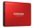 Samsung 500GB T5 Portable SSD - Metallic Red - USB3.1 Type-CUp to 540MB/s, Password Security