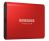Samsung 1000GB (1TB) T5 Portable SSD - Metallic Red - USB3.1 Type-CUp to 540MB/s, Password Security