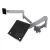 Atdec AWMS-2-ND13-B-S Notebook-Monitor Combo Mount + 135mm Post + Bolt-Through Desk Fixing, Silver