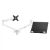 Atdec AWMS-2-ND13-F-W Notebook-Monitor Combo Mount + 135mm Post + F Clamp Desk Fixing, White