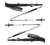 Black_Diamond Distance FLZ Trekking Poles - 140cm, Ice Interchangeable, Non-slip EVA Foam Grip Extension, Three-section Foldable Shaft