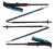 Black_Diamond Distance Carbon Z Trekking Poles - 120cm, Ultra Blue Interchangeable, Non-slip EVA Foam Grip Extension, 100% Carbon Fiber Construction