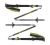 Black_Diamond Distance Plus FLZ Trekking Poles - 140cm, Verde Interchangeable, Dual-density Top Knob, Three-section Foldable Shaft