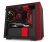 NZXT H210i Mini-ITX Case with Lighting and Fan control - No PSU, Black/Red USB3.1(2), Audio/Mic , 140mm Fan(2), 120mm Fan(2), SGCC Steel, Tempered Glass, Mini-ITX