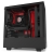 NZXT H510i Compact Mid-Tower with Lighting and Fan Control - No PSU, Matte Black/Red USB3.1(2), Audio/Mic , 140mm Fan(2), 120mm Fan(2), SGCC Steel, Tempered Glass, Mini-ITX, MicroATX, ATX