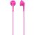 Verbatim Urban Sound Buddies Earphones - Pink High Quality, Soft, Ergonomic Design, 100dB, Stero, 3.5mm Gold Plate