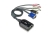 ATEN USB VGA/Audio Virtual Media KVM Adapter with Dual Output RJ-45 Female(2), USB Type A Male, HDB-15 Male, Mini Stereo Plug(2)