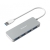 Simplecom CH319 Ultra Slim Aluminium 4 Port USB 3.0 Hub - For PC Mac Laptop, Grey