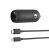 Belkin BoostCharge USB-C Car Charger 18W + USB-C Cable with Lightning Connector - Black