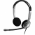 Sennheiser SH 350 IP Double-sided Headset with Noise-cancelling Microphone - Silver HD Voice Clarity, 103dB Max, Precision, Omptimum Clairty, ActiveGard