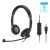 Sennheiser SC 70 USB MS Double-sided Wired Headset - Black Headband Wearing Style, Max. 113 dB limited by ActiveGard, Noise-cancelling, In-line Control Unit, Voice Clarity, Style and Comfort