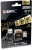Emtec 256GB MicroSDXC with SD and USB Adapter - Gold
