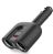 Mbeat Gorilla Power Dual Port USB-C PD & QC3.0 Car Charger with Cigar Lighter Splitter - Black