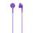 Verbatim Urban Sound Buddies Earphones - Purple High Quality, Soft, Ergonomic Design, 100dB, Stero, 3.5mm Gold Plate