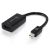 Alogic Elements 20cm Mini DisplayPort to HDMI Adapter  Male to Female  BlackCommercial Packaging