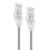 Alogic 0.30m Grey Ultra Slim Cat6 Network Cable UTP 28AWG - Series Alpha