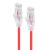 Alogic 0.30m Red Ultra Slim Cat6 Network Cable UTP 28AWG - Series Alpha