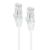 Alogic 0.30m White Ultra Slim Cat6 Network Cable UTP 28AWG - Series Alpha