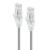 Alogic 0.50m Grey Ultra Slim Cat6 Network Cable UTP 28AWG - Series Alpha