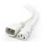 Alogic 0.5m IEC C13 to IEC C14 Computer Power Extension Cord  Male to Female - White