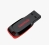 SanDisk 32GB Cruzer Blade Flash Drive - Ultra-compact, SanDisk SecureAccess Software, USB2.0 - Black/Red