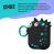 Case-Mate CreaturePod Case for Air Pods with Neck Strap - Spike Harmless Case (Black)