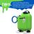 Case-Mate CreaturePod Case for Air Pods with Neck Strap - Chuck The Cool Guy Case (Green)