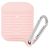 Case-Mate Water Resistant Case suits Apple AirPods 1-2nd Gen - Soft Baby Pink/Silver Carabiner
