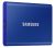 Samsung 500GB Portable SSD T7 Solid State Disk - Indigo Blue USB3.2, Type-C, R/W(Max) 1,050MB/s, Aluminium Case