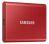 Samsung 1000GB (1TB) Portable SSD T7 Solid State Disk - Metallic Red USB3.2, Type-C, R/W(Max) 1,050MB/s, Aluminium Case