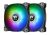 ThermalTake Pure Duo 12 ARGB Sync Radiator Fan (2-Fan Pack) - Black 120x120x25mm, Hydraulic Bearing, 500~1500RPM, 56.51CFM, 28dBA