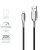Cygnett Armoured Lightning to USB-A Cable (2M) - Black (CY2670PCCAL), 2.4A/12W, Braided, 20K Bend, Fast Charge, Apple iPhone/iPad/MacBook, 5 Yr. WTY.