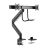 Brateck LDT23-C022 Dual Monitors Aluminum Heavy-Duty Gas Spring Monitor Arm with Handle - Fit Most 17‘-32’ Monitors Up to 8kg per screen VESA 75x75/100x100