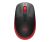 Logitech M190 Full-Size Wireless Mouse - Red USB, High Precision Optical Tracking, 1000DPI, Scroll-Wheel, Plug & Play